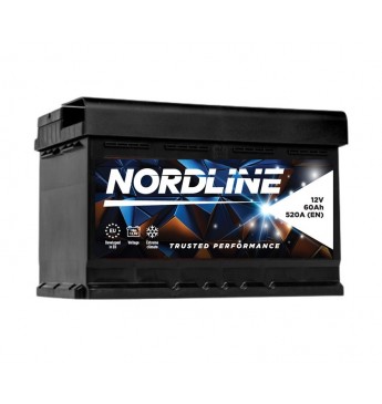 Akum. Nordline 60 Ah 12V 520A 241x175x175mm